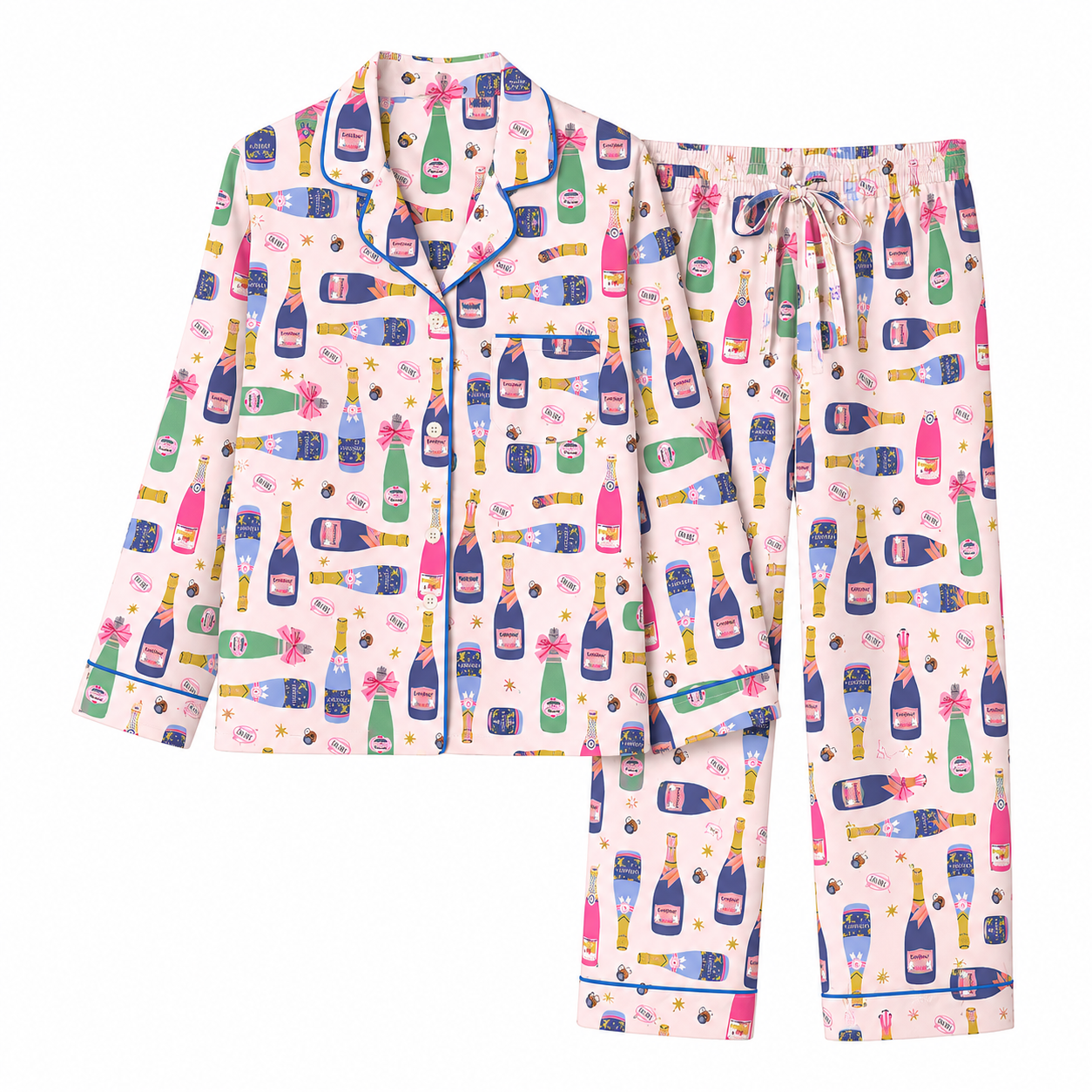 Festive Fizz Long Sleeved Pajama Set | PJs