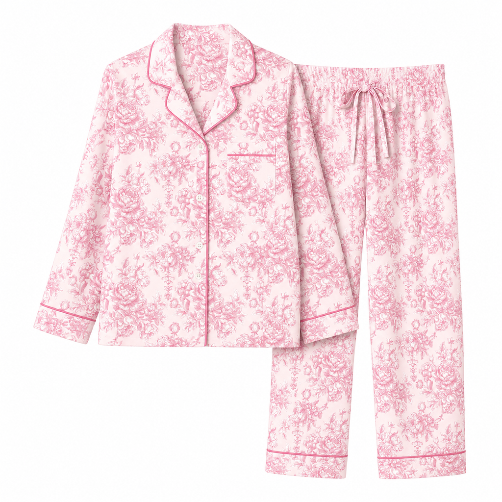 Romantic Bloom Long Sleeved Pajama Set | PJs
