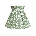 Green shade cover with white pattern on a white background