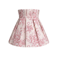Pink floral shade cover on a white background