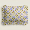 Floral-patterned fabric on a plain background
