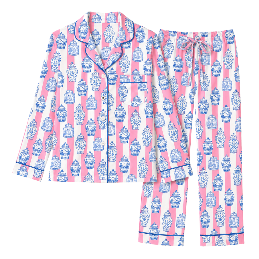 Ginger Jar Long Sleeved Pajama Set | PJs