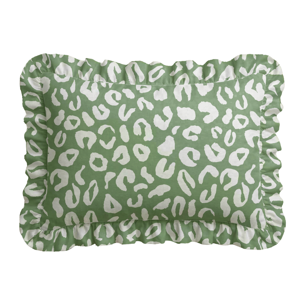 Personalized Ruffled Embroidered Pillow | Custom Pillow