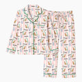 Leopard Mahjong Long Sleeved Pajama Set | Mahj PJs