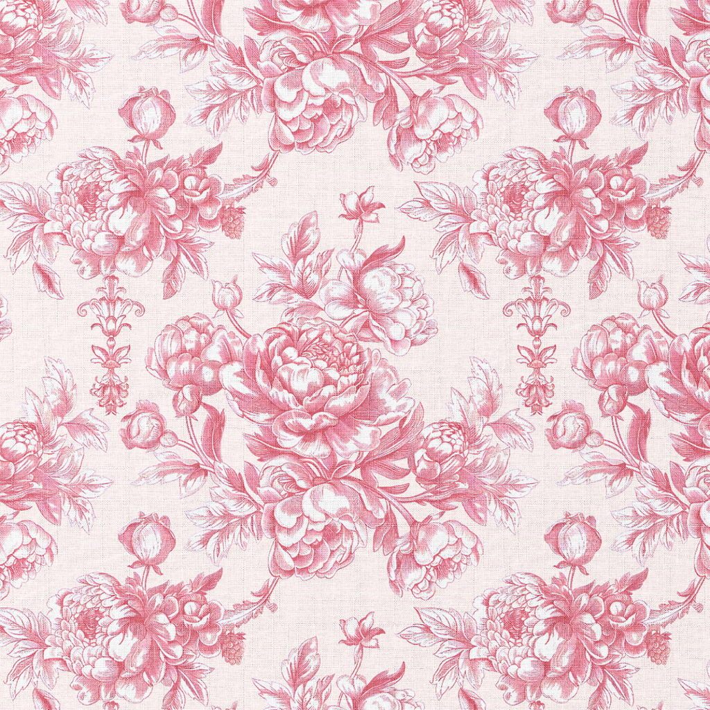Pink floral pattern on a light pink background
